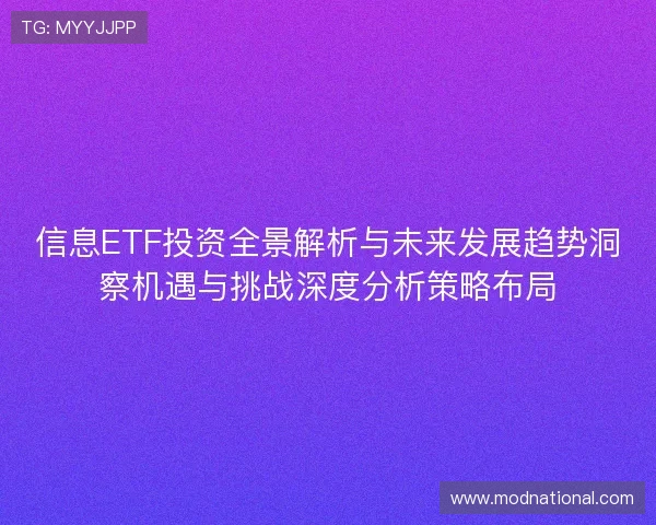 信息ETF投资全景解析与未来发展趋势洞察机遇与挑战深度分析策略布局